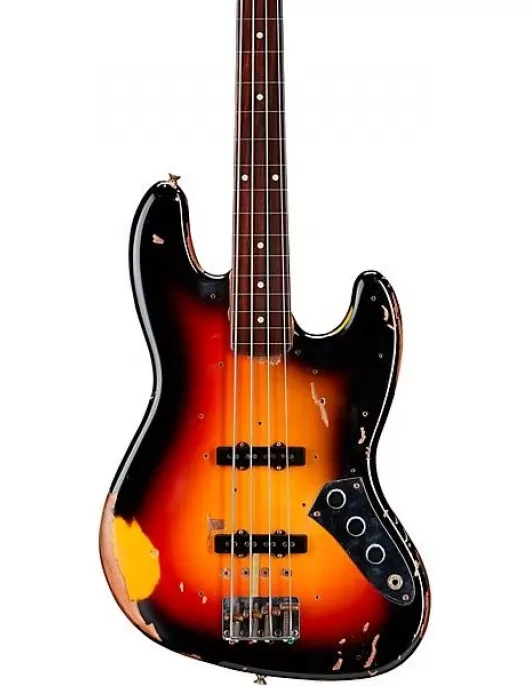 Fender Custom Shop Jaco Pastorius Tribute Relic Jazz Bass 3-Color Sunburst