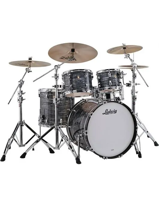 Ludwig Classic Maple 4-Piece Mod Shell Pack With 22" Bass Drum Vintage Black Oyster Pearl