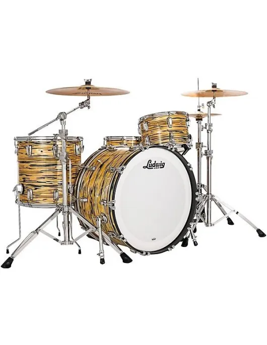 Ludwig Legacy Mahogany 3-Piece Pro Beat Shell Pack With 24" Bass Drum Lemon Oyster