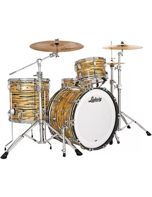 Ludwig Legacy Maple 3-Piece Fab Shell Pack with 22 in. Bass Drum Lemon Oyster