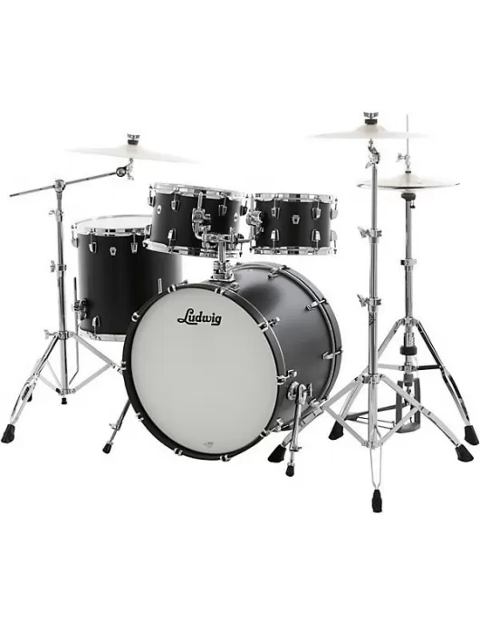 Ludwig Neusonic 4-Piece Studio Shell Pack With 22" Bass Drum Twin Shadow