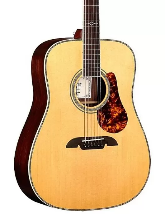 Alvarez MD70 Herringbone Dreadnought Acoustic Guitar Natural