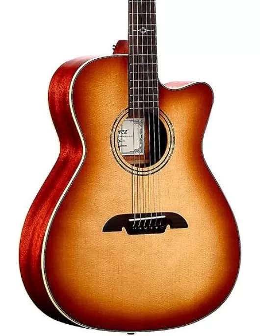 Alvarez MF60CE Folk-OM Acoustic-Electric Guitar Shadow Burst