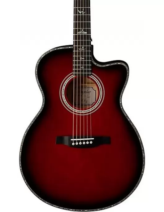 PRS Limited SE Angelus A50E Acoustic-Electric Guitar Fired Red Burst
