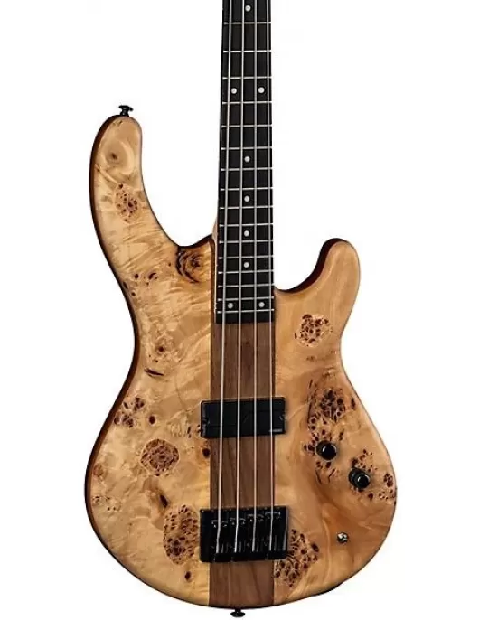 Dean Edge Pro Select Burled Poplar Electric Bass Satin Natural