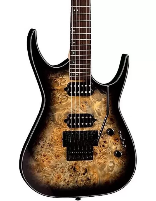 Dean Exile Select Electric Guitar Natural Black Burst