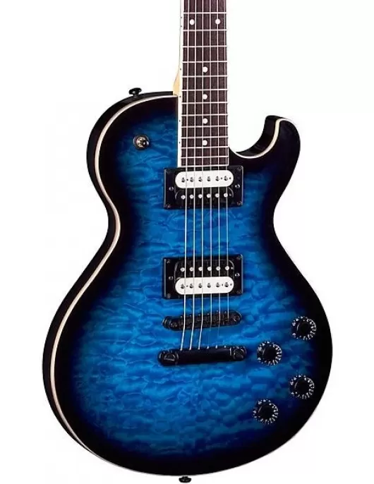Dean Thoroughbred X Quilt Maple Electric Guitar Transparent Blue Burst