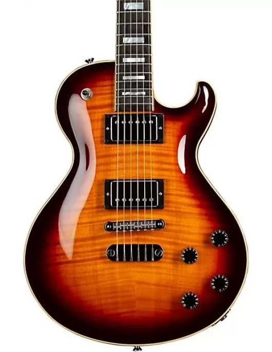 Dean USA Thoroughbred Flame Top Electric Guitar Trans Brazilia