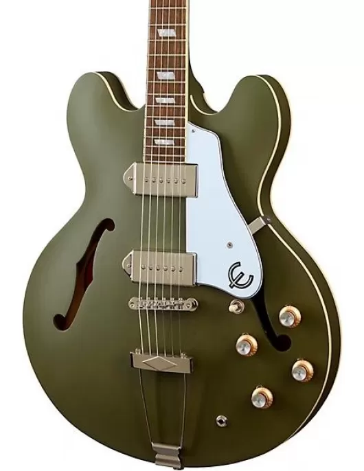 Epiphone Casino Worn Hollowbody Electric Guitar Olive Drab