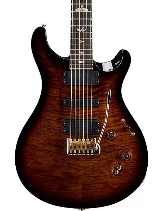 PRS 509 10 Top with Pattern Regular Neck Electric Guitar Black Gold Burst