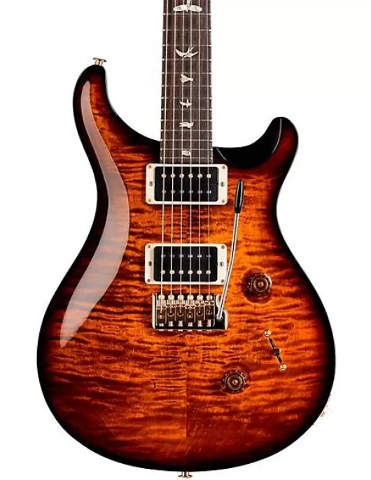 PRS Custom 24 10-Top Electric Guitar Black Gold Wraparound Burst