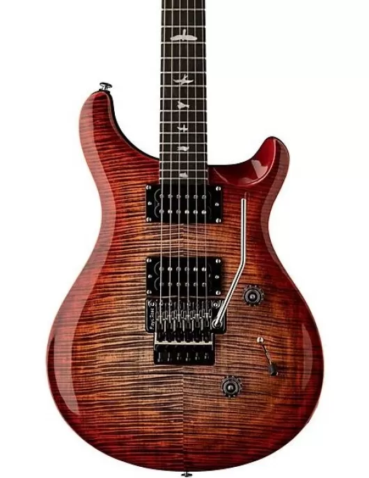 PRS SE Custom 24 Floyd Electric Guitar Charcoal Cherry Burst