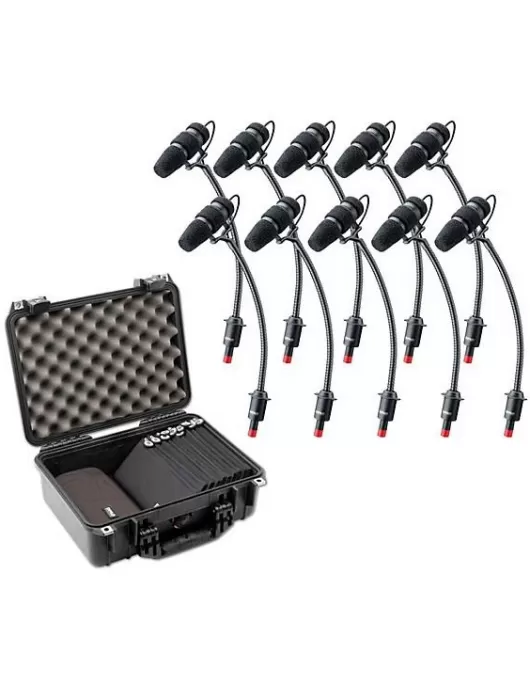 DPA Microphones d:vote CORE 4099 Classic Touring Kit, 10 Mics and accessories, Loud SPL in a Peli-case