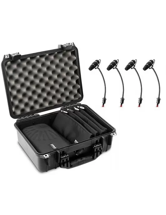 DPA Microphones d:vote CORE 4099 Classic Touring Kit, 4 Mics and accessories, Loud SPL in a Peli-case