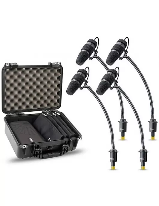 DPA Microphones d:vote CORE 4099 Mic Rock Touring Kit, 4 Mics and accessories, Extreme SPL in a Peli-case