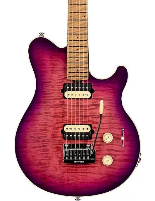 Ernie Ball Music Man Axis Super Sport Flame Top Electric Guitar Olallieberry