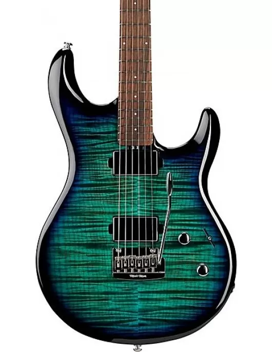 Ernie Ball Music Man Luke 4 HH Maple Top Electric Guitar Blue Dream