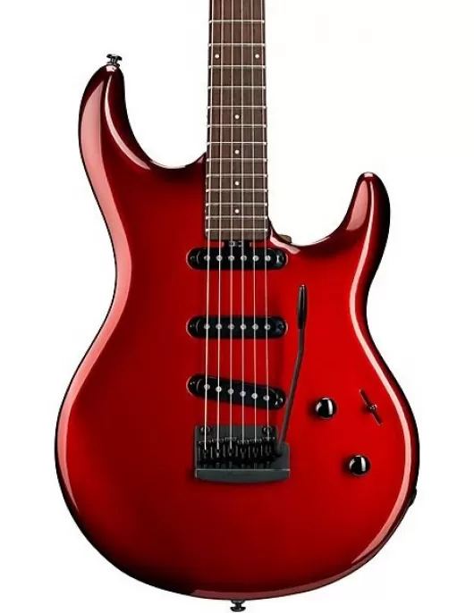 Ernie Ball Music Man Luke 4 SSS Electric Guitar Scoville Red