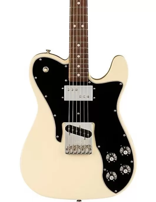 Fender American Vintage II 1977 Telecaster Custom Rosewood Fingerboard Electric Guitar Olympic White