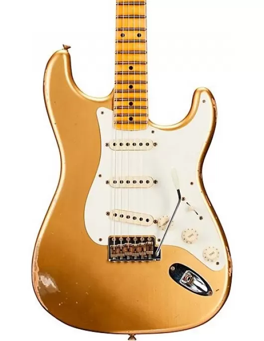 Fender Custom Shop 1957 Stratocaster Relic Electric Guitar Aged HLE Gold