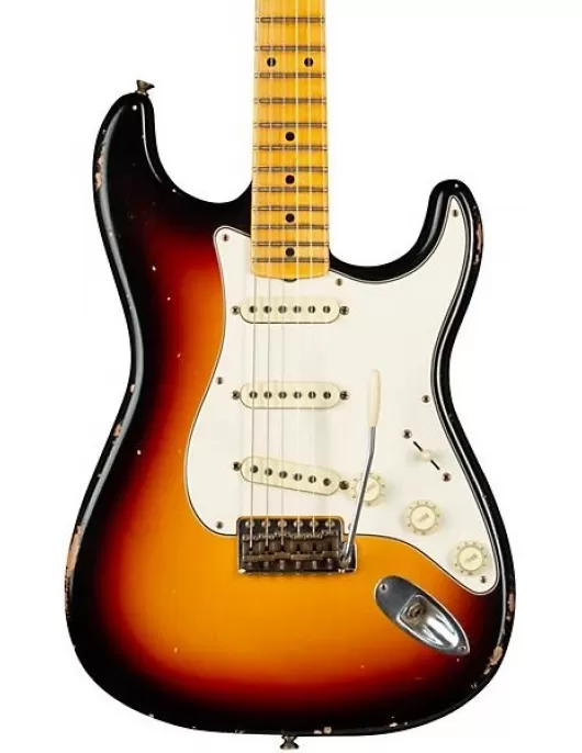 Fender Custom Shop 1958 Stratocaster Journeyman Relic Electric Guitar Masterbuilt by Todd Krause 3-Color Sunburst