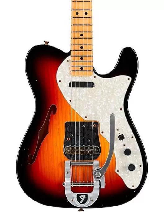 Fender Custom Shop '68 Telecaster Thinline Journeyman Relic Electric Guitar 3-Color Sunburst