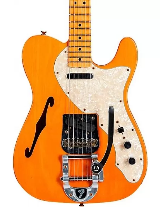 Fender Custom Shop '68 Telecaster Thinline Journeyman Relic Vintage Kalamazoo Mahogany Electric Guitar Aged Natural