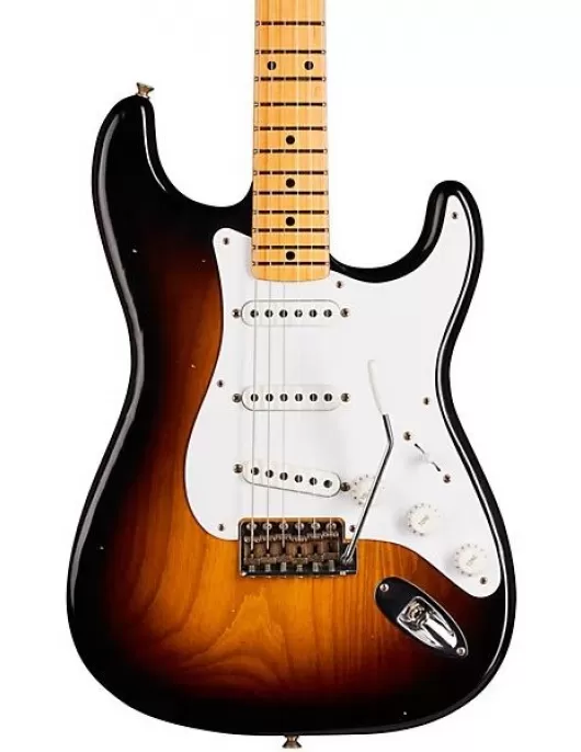 Fender Custom Shop 70th Anniversary 1954 Stratocaster Journeyman Relic Limited-Edition Electric Guitar Wide Fade 2-Color Sunburst
