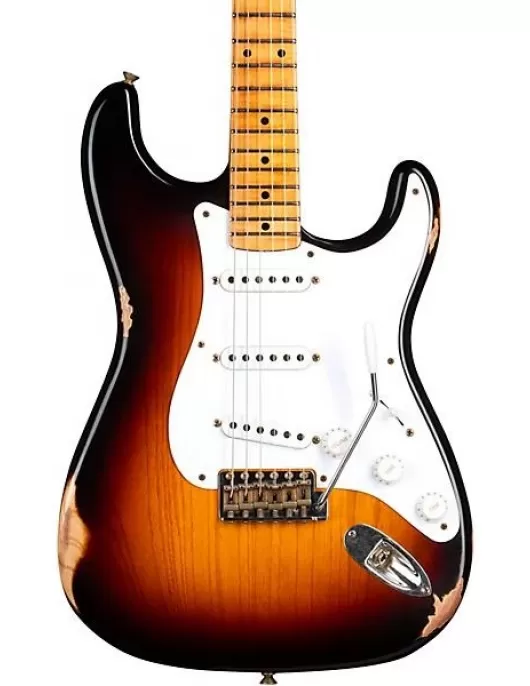 Fender Custom Shop 70th Anniversary 1954 Stratocaster Relic Limited-Edition Electric Guitar Wide Fade 2-Color Sunburst