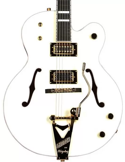 Gretsch Guitars G8424T Billy Duffy Signature Falcon LTD Hollowbody With Bigsby Electric Guitar Vintage White
