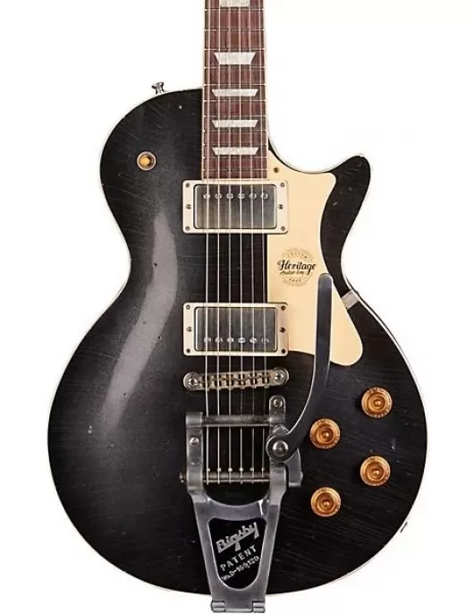 Heritage Custom Shop H-150 Artisan Aged Bigsby Electric Guitar Space Black